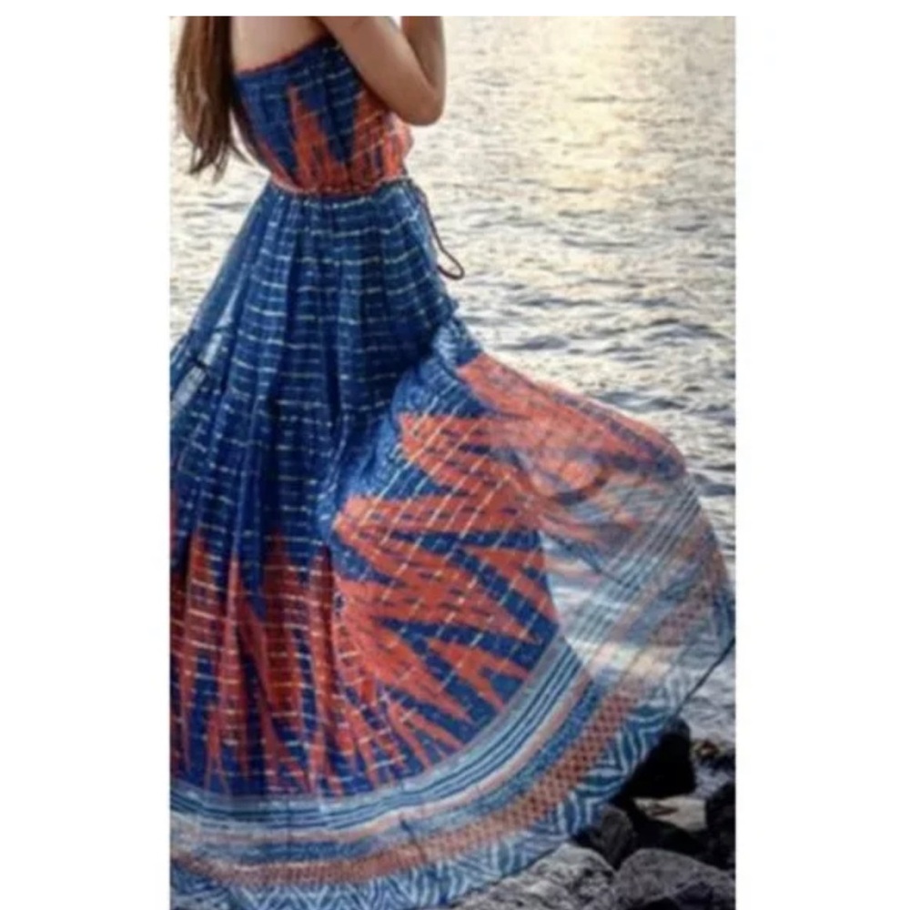 Anthropologie VERB Pallavi Singhee strapless dress